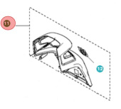 Frontkåpa, Inkl, Dekal Frontkåpa, Inkl, Dekal