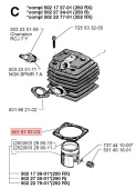 Cylinderfotspackning 5016767-03 Cylinderfotspackning 5016767-03