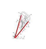 Handtag övre Klippo Cobra, Comet S, Excellent S Handtag övre Klippo Cobra, Comet S, Excellent S