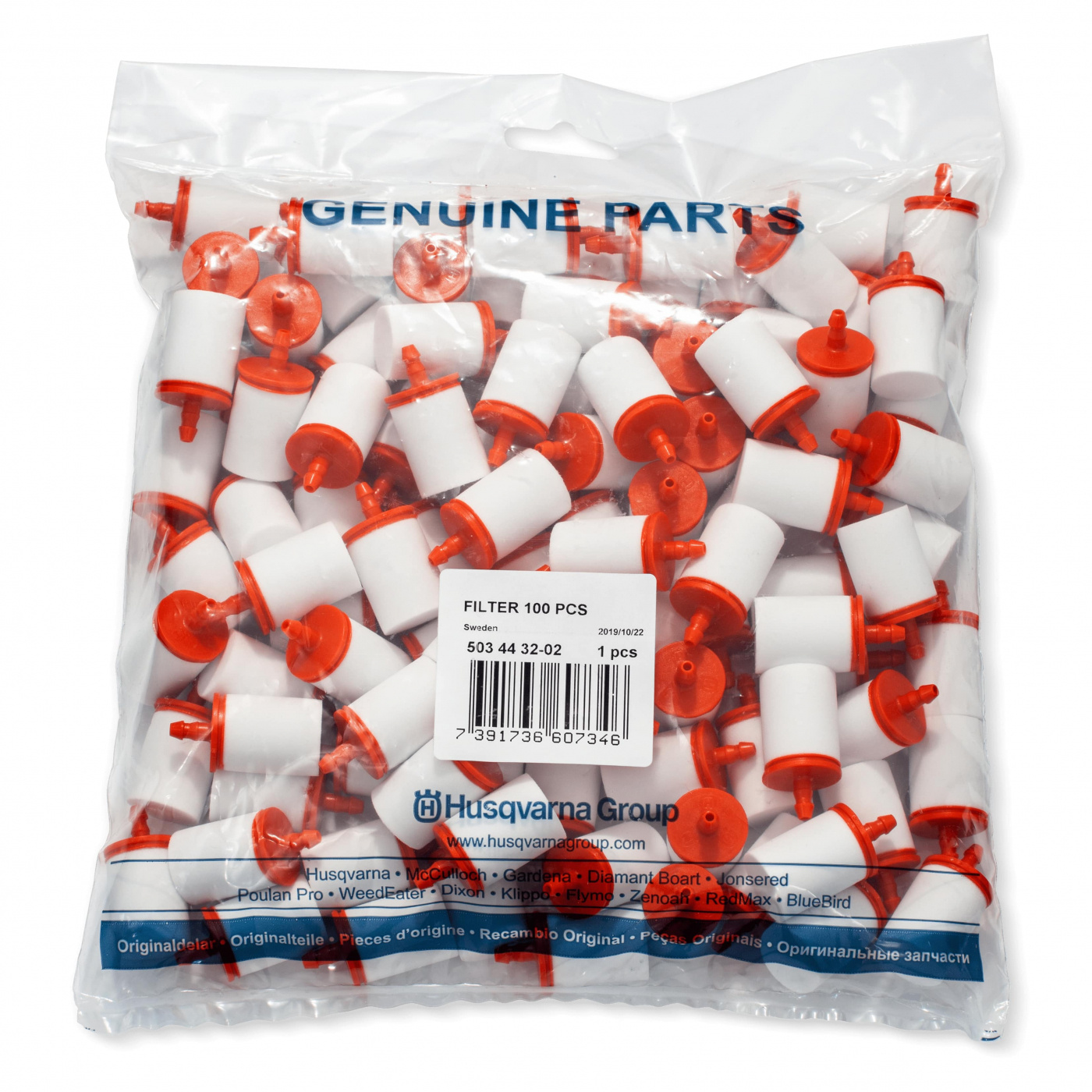 BRÄNSLEFILTER 100 PCS