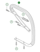 Front handle assy not heated Front handle assy not heated