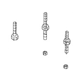 Installation kit bolts and nut Installation kit bolts and nut
