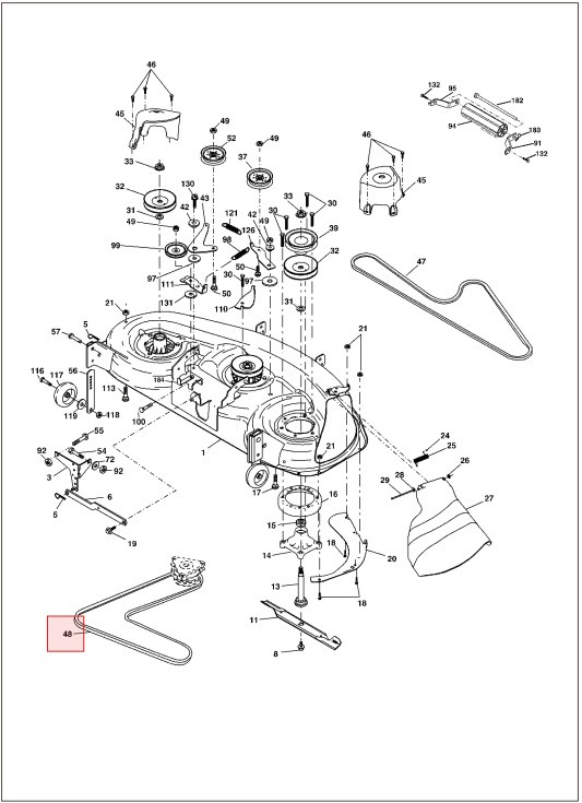 Rem GTH250, GTH2548, YTH1848, YTH2048, YTH2148, YTH2248