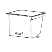 Container dust bin only Container dust bin only