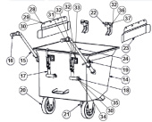 Locking plate dust bin lock pl Locking plate dust bin lock pl