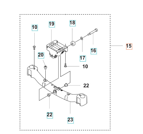 Pivotaxel kpl Nera