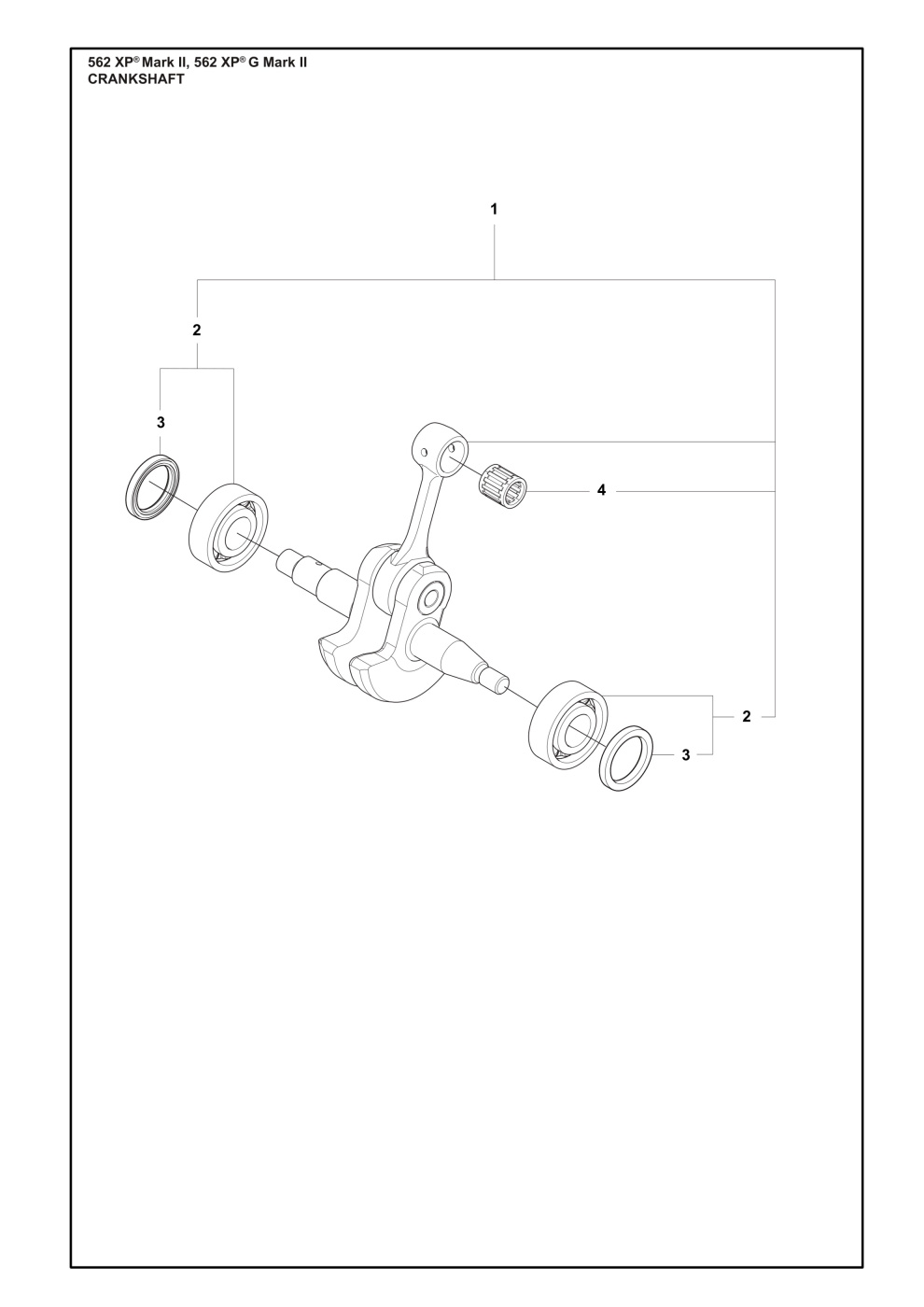 CRANKSHAFT KIT LARGE SMS 562MK