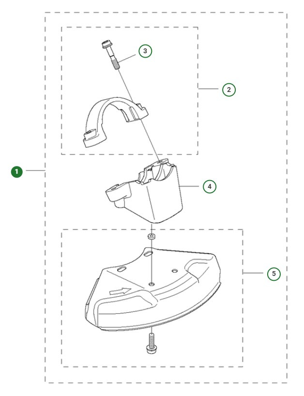 Klingskydd med adapter, 200mm