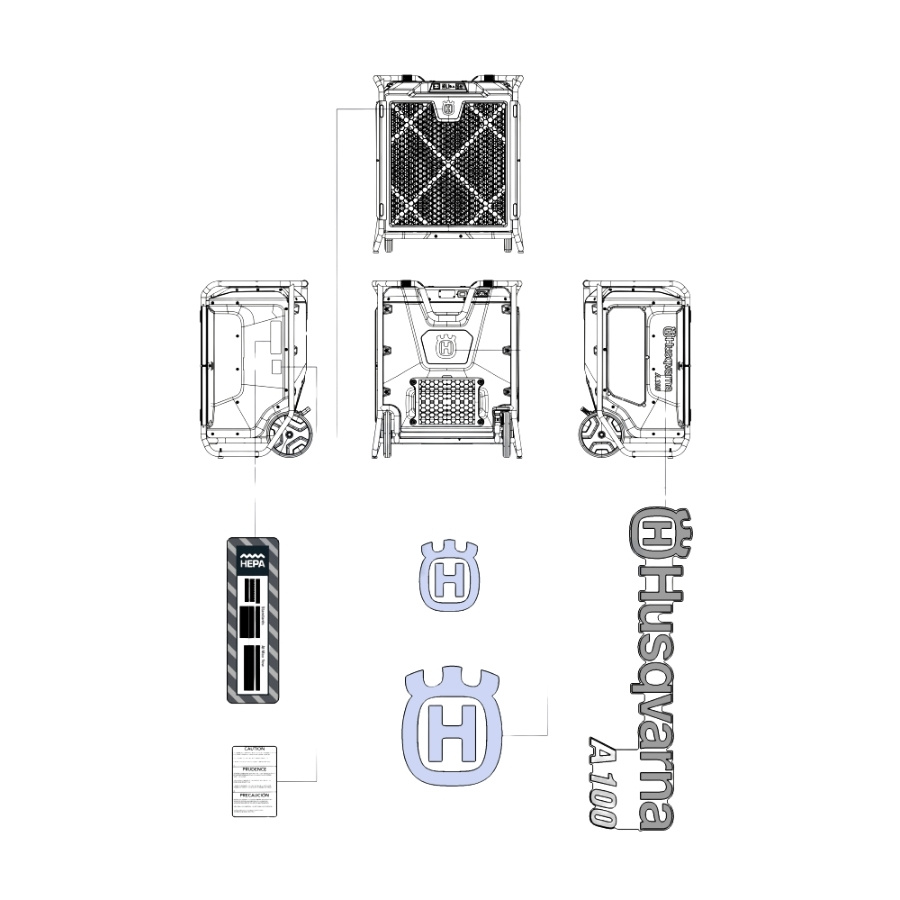 Decal kit a 100