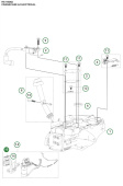 Fäste batteri Husqvarna HS166AE Fäste batteri Husqvarna HS166AE