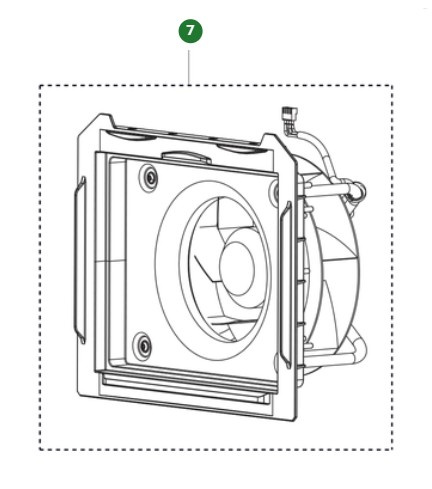 FAN MOTOR ASSY FAN KIT A 25 (1