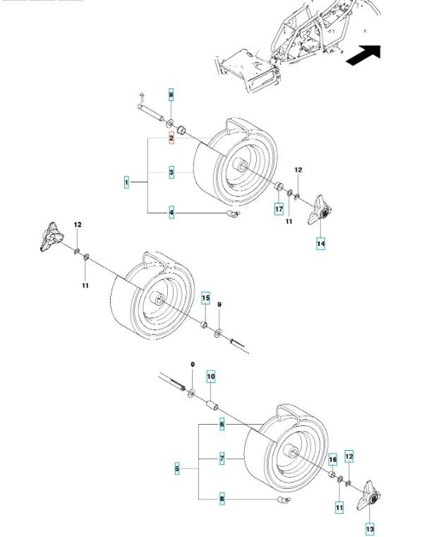 Fälg främre R111B, R111B5, R112C, R112C5, R112iC, FR2311, FR2312