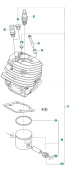 Cylinderkit Husqvarna 560XP, 562XP, CS2260 Cylinderkit Husqvarna 560XP, 562XP, CS2260