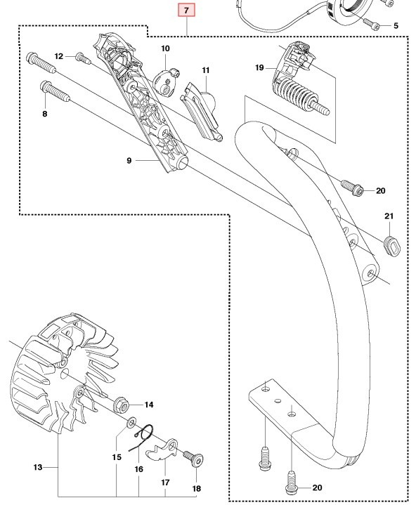 Handtagsbåge Husqvarna 560, 562XPG