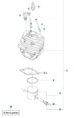 Cylinderkit Husqvarna 545(Gen 1), CS2252 Cylinderkit Husqvarna 545(Gen 1), CS2252