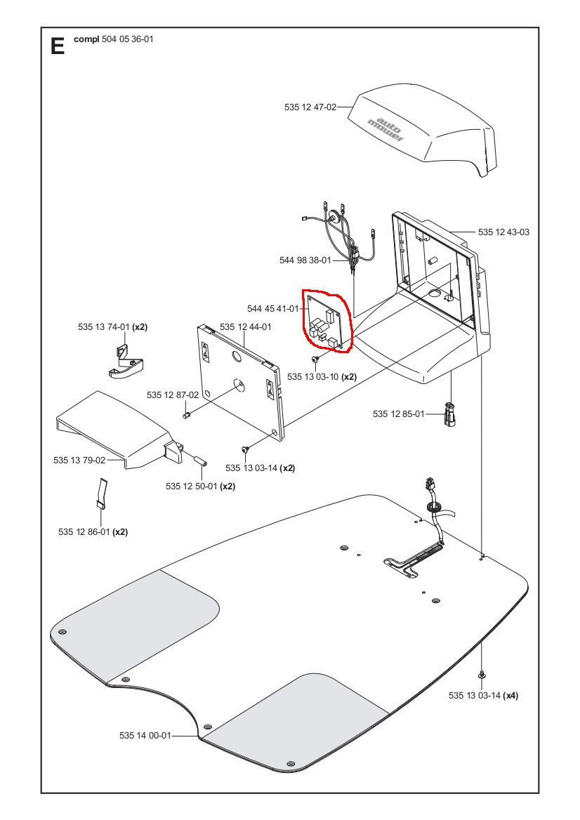 Kretskort Laddstation G2, 220AC, 230ACX old