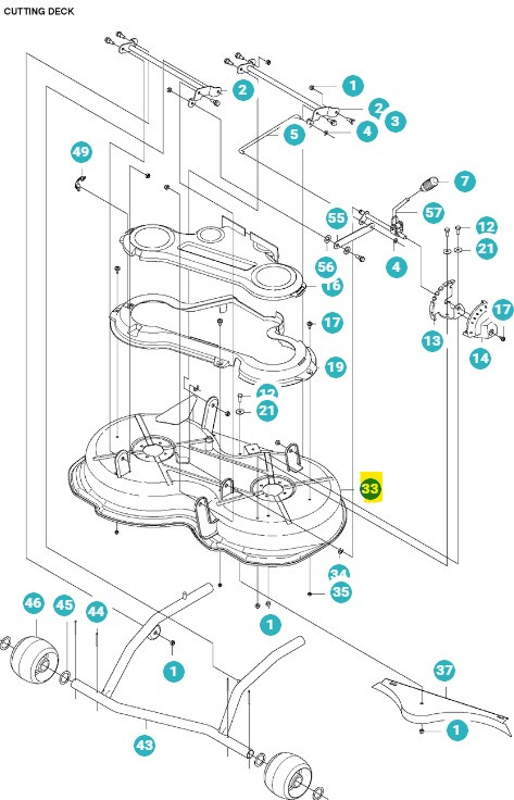 Klippaggregat kåpa Rider 112C, 111B, FR2312