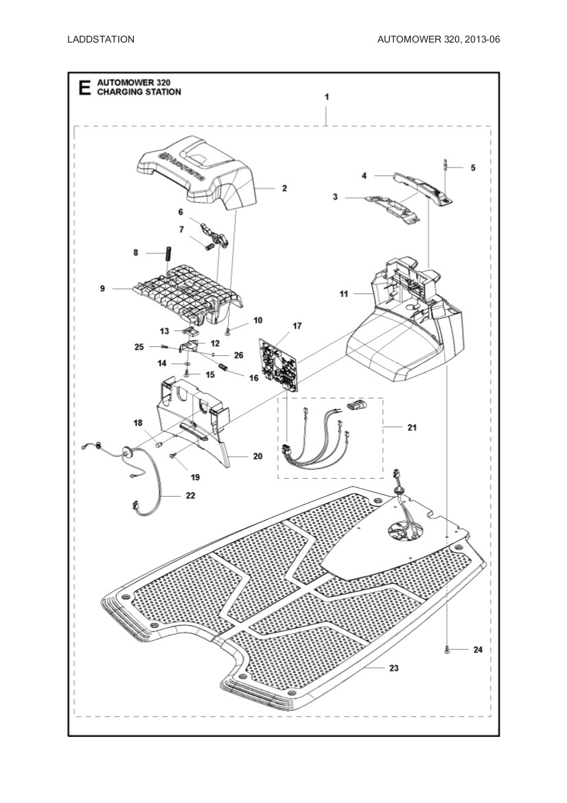 Kablage laddstation ersatt av 581 18 88-01