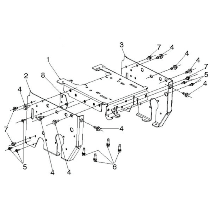 Frame Top Weldment Ms668 Husqv