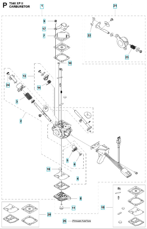 Förgasare Husqvarna T540XP II