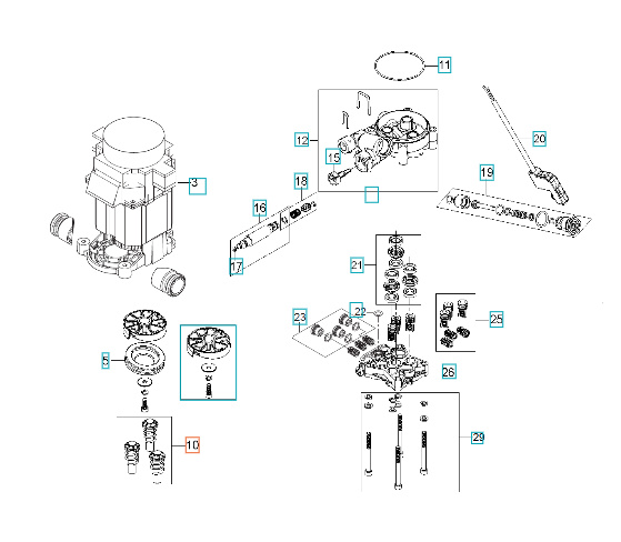 Piston Complete Kit 3Pcs