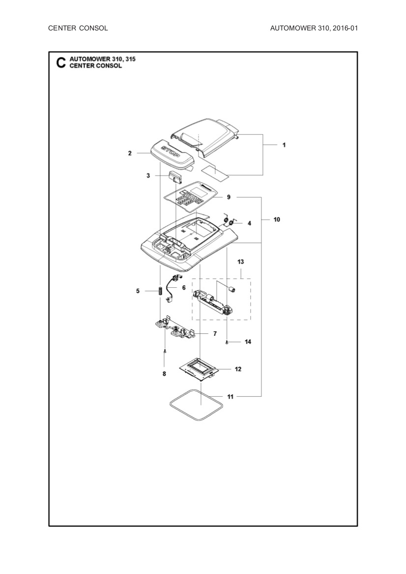 Displaykretskort Automower 310