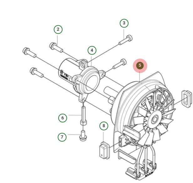 MOTOR ASSY ADAPTER SPARE PART