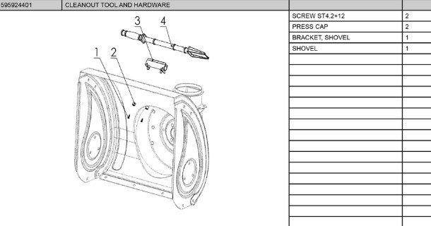 CLEANOUT TOOL AND HARDWARE