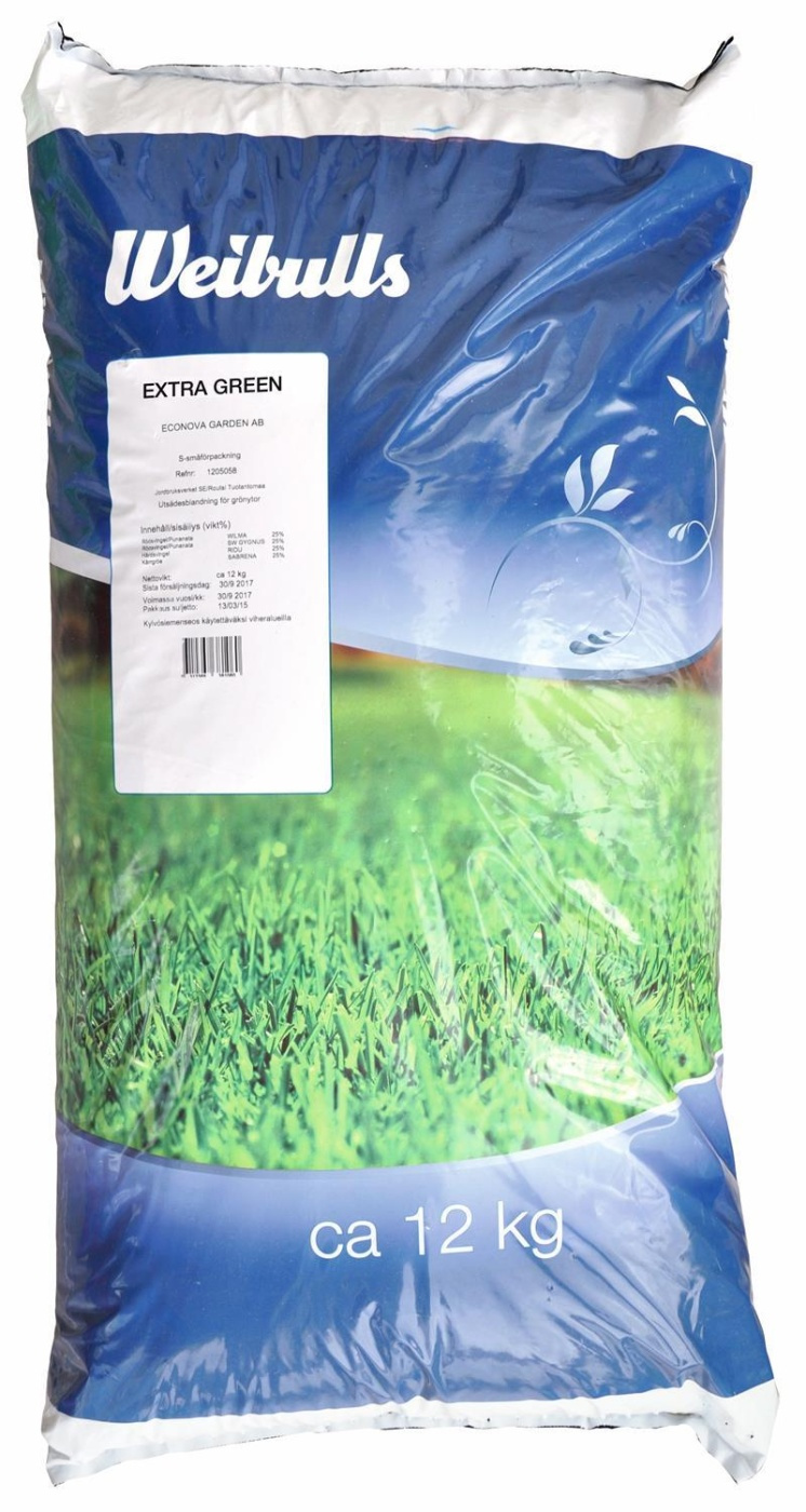 Gräsfrö Weibulls Extra Green 12kg