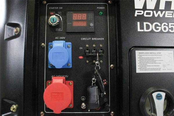 Warrior 6.25 kVa Dieselelverk, 3-fas - Trådlös fjärrkontroll, ATS